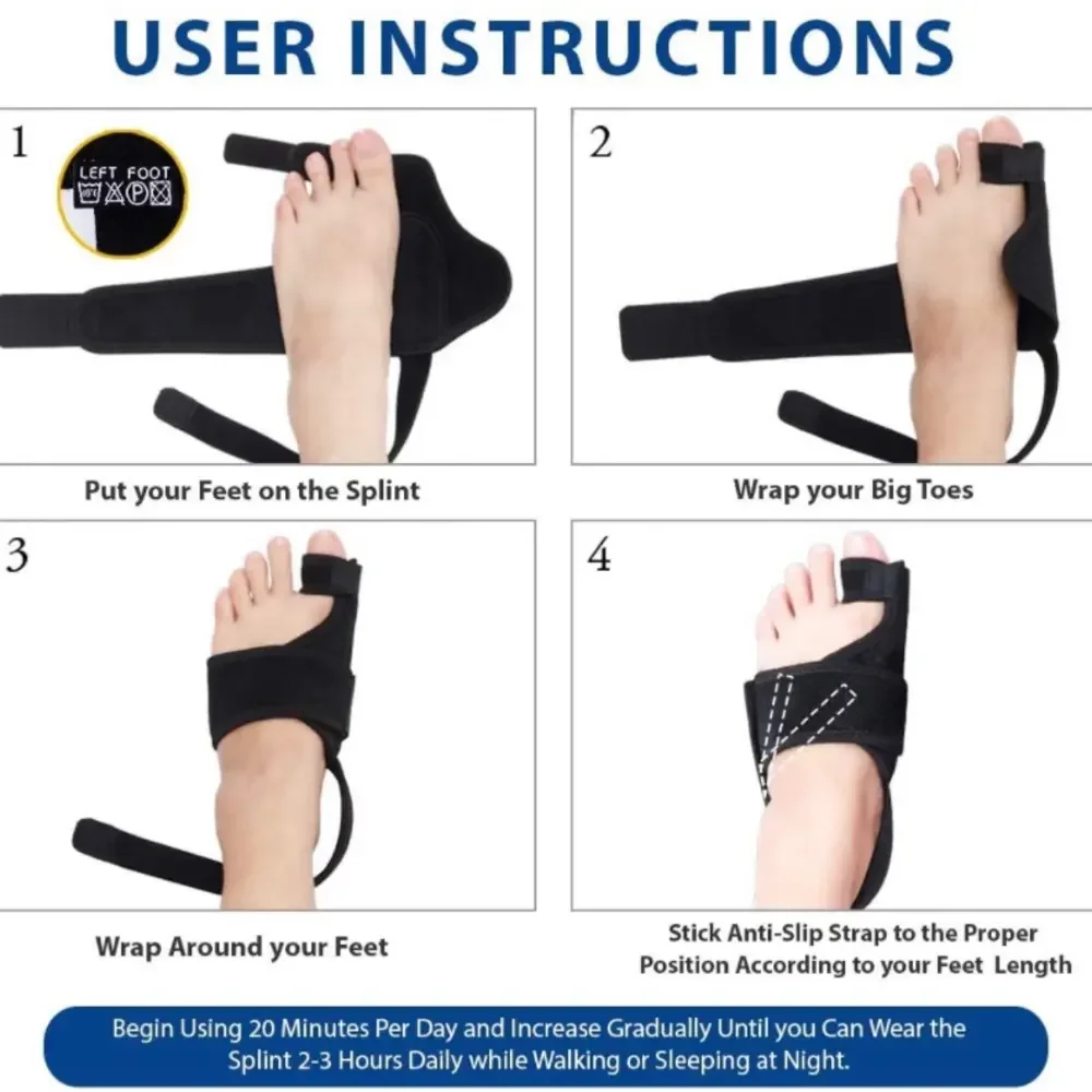 1 Pair of Orthopedic Bunion Correctors - 1 for Left Foot 1 for Right Foot - Picture 2 of 5